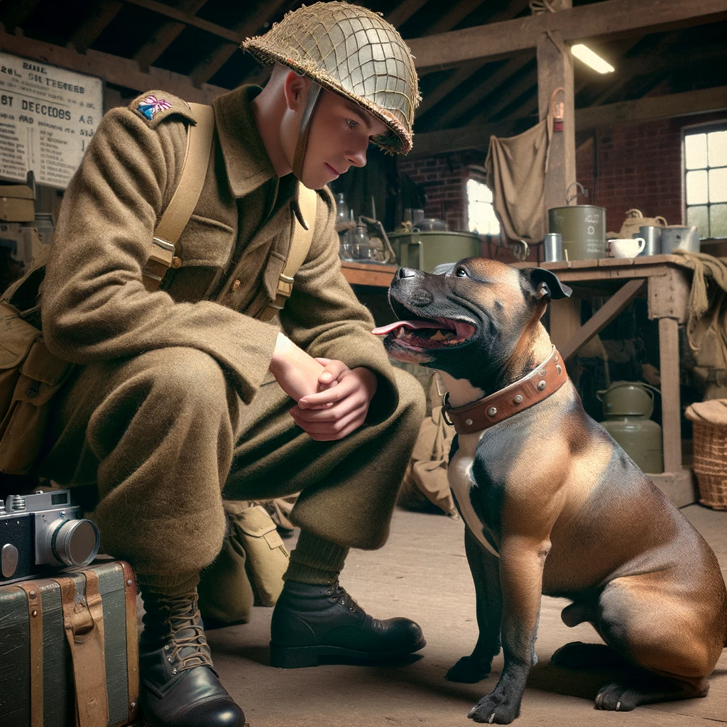 A WW2 soldier and his best friend